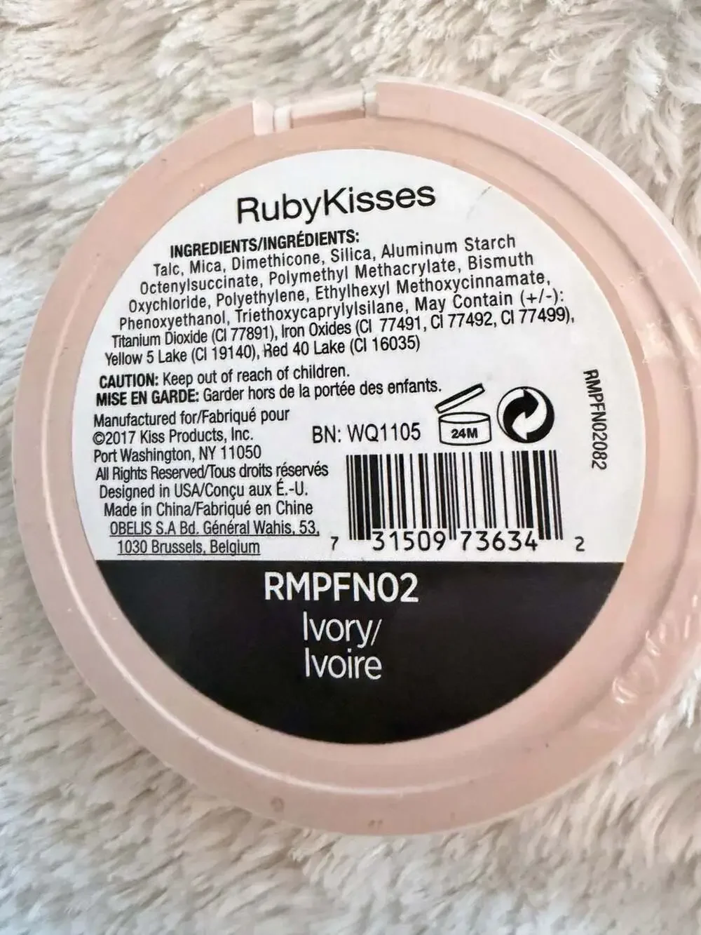 RK by Kiss Never Touch Up Matte Finish Powder Foundation in Ivory (RMPFN02)